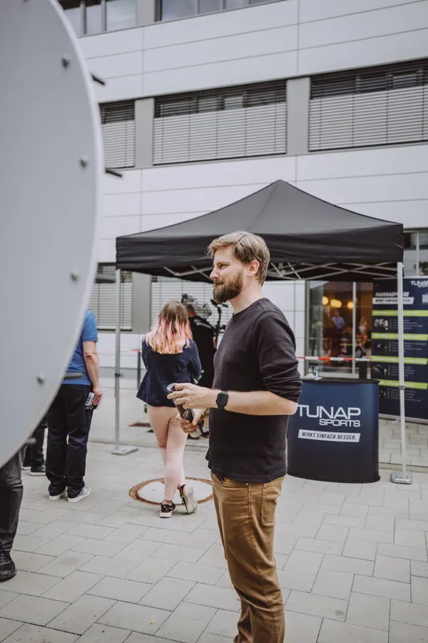 Gespräch am Infostand