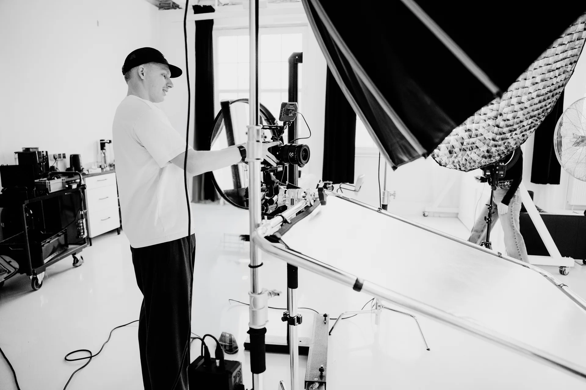 Portrait von Timon Claus bei einer Produktion für Naturkosmetik in Köln
